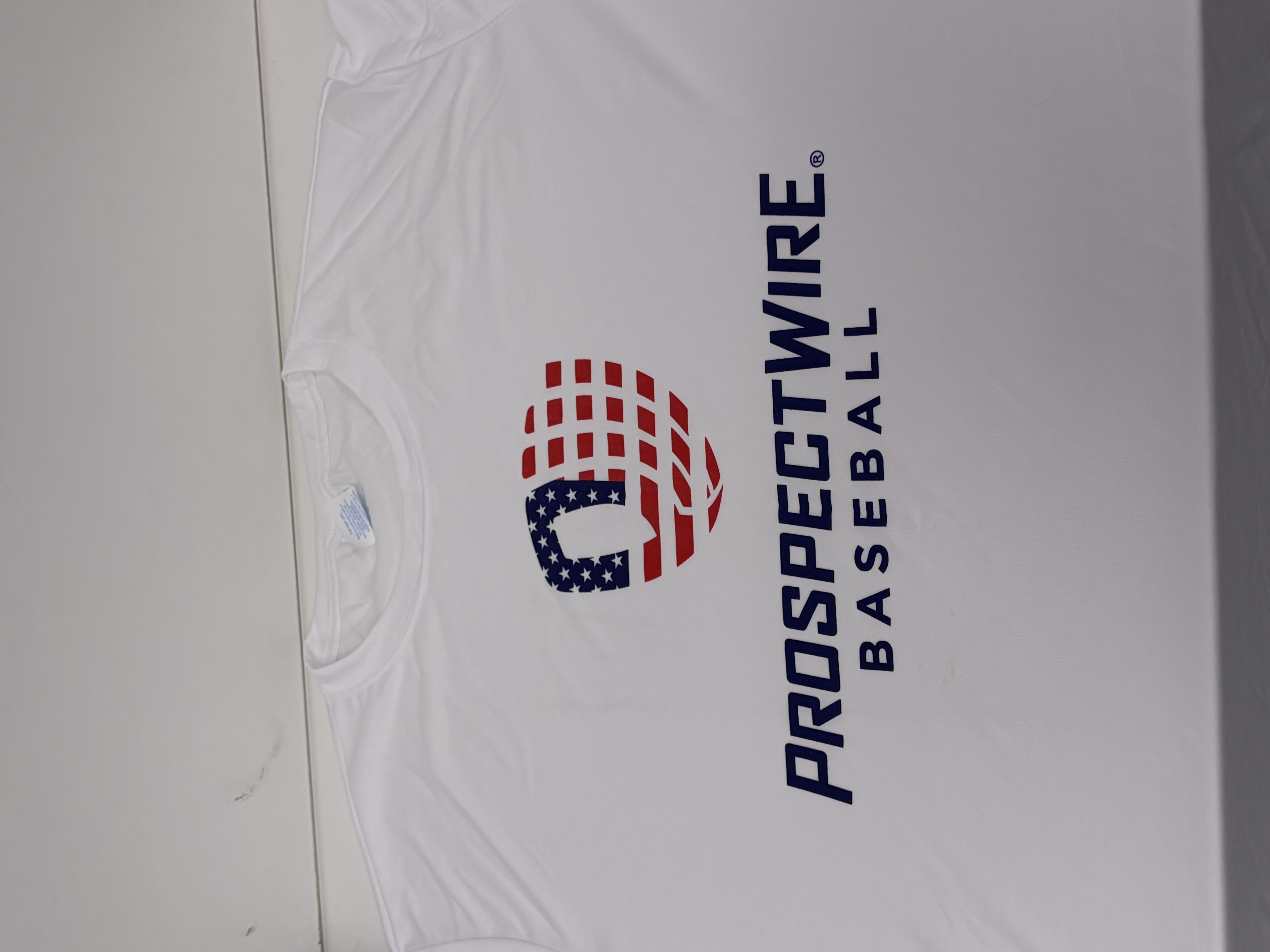 IMG - White SS T-Shirt / Blue PW Script / USA Logo