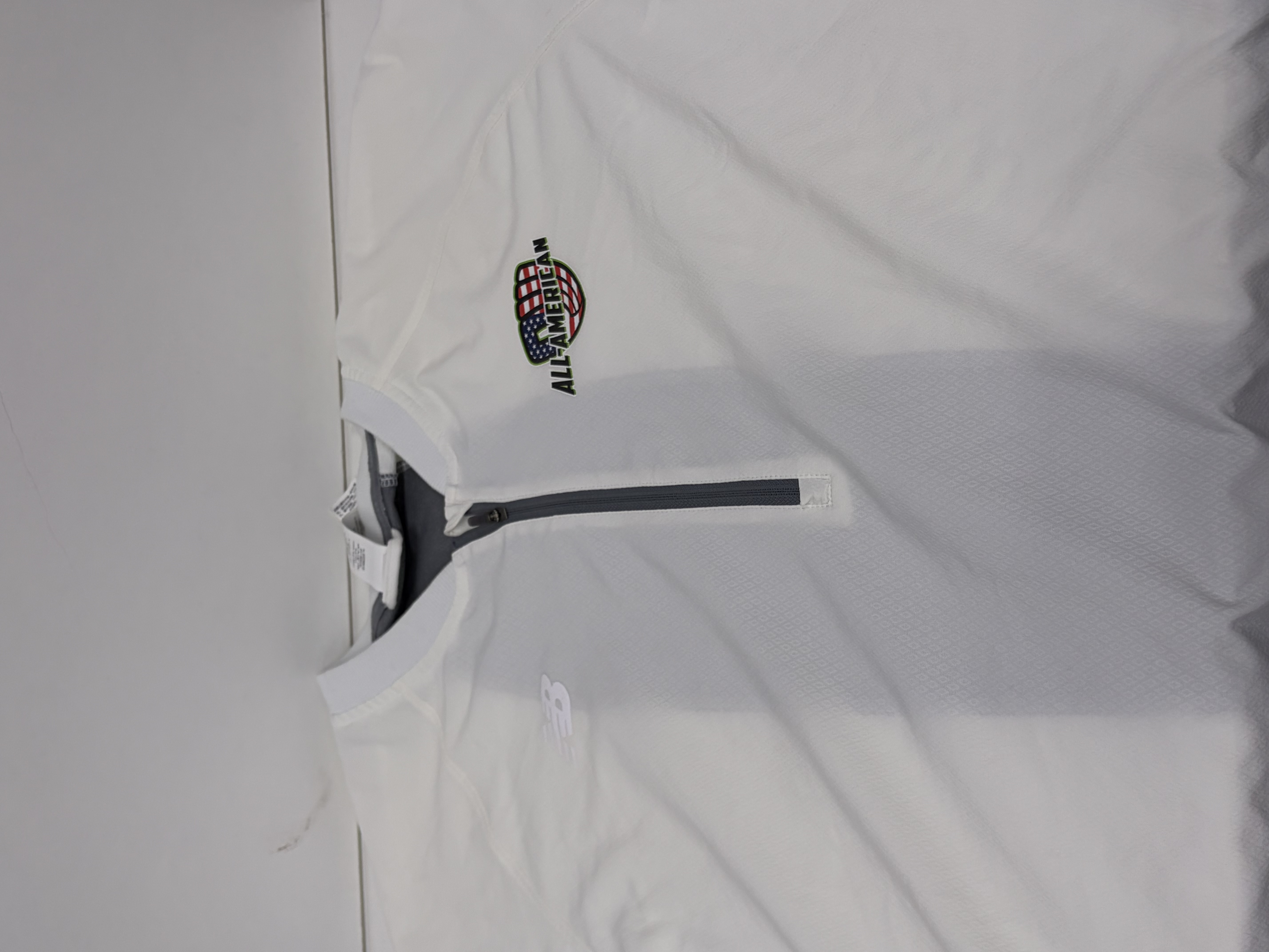 White SS Sweater / All-American - USA PW Logo / New Balance