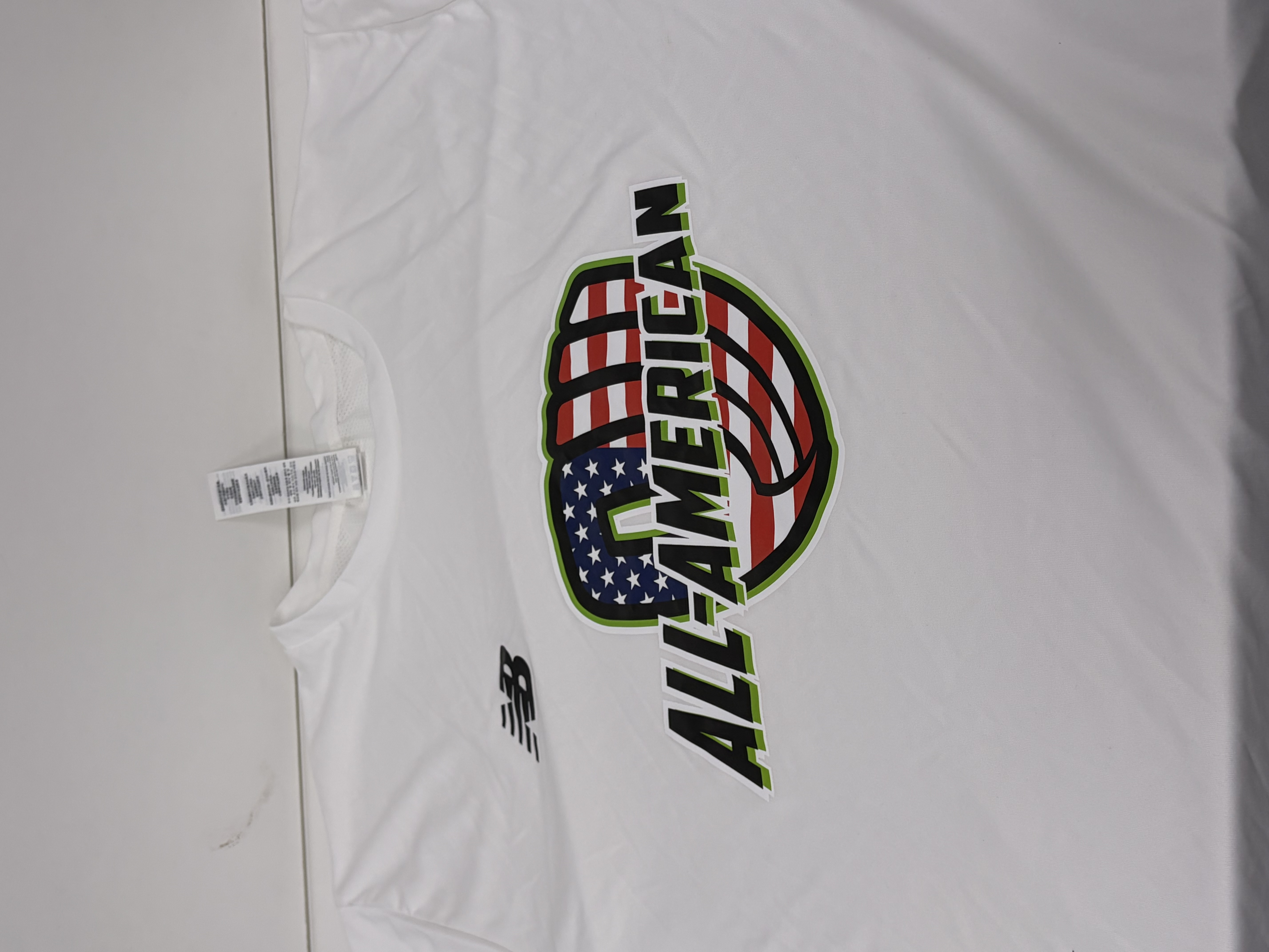 White SS T-Shirt / All-American - USA PW Logo / New Balance