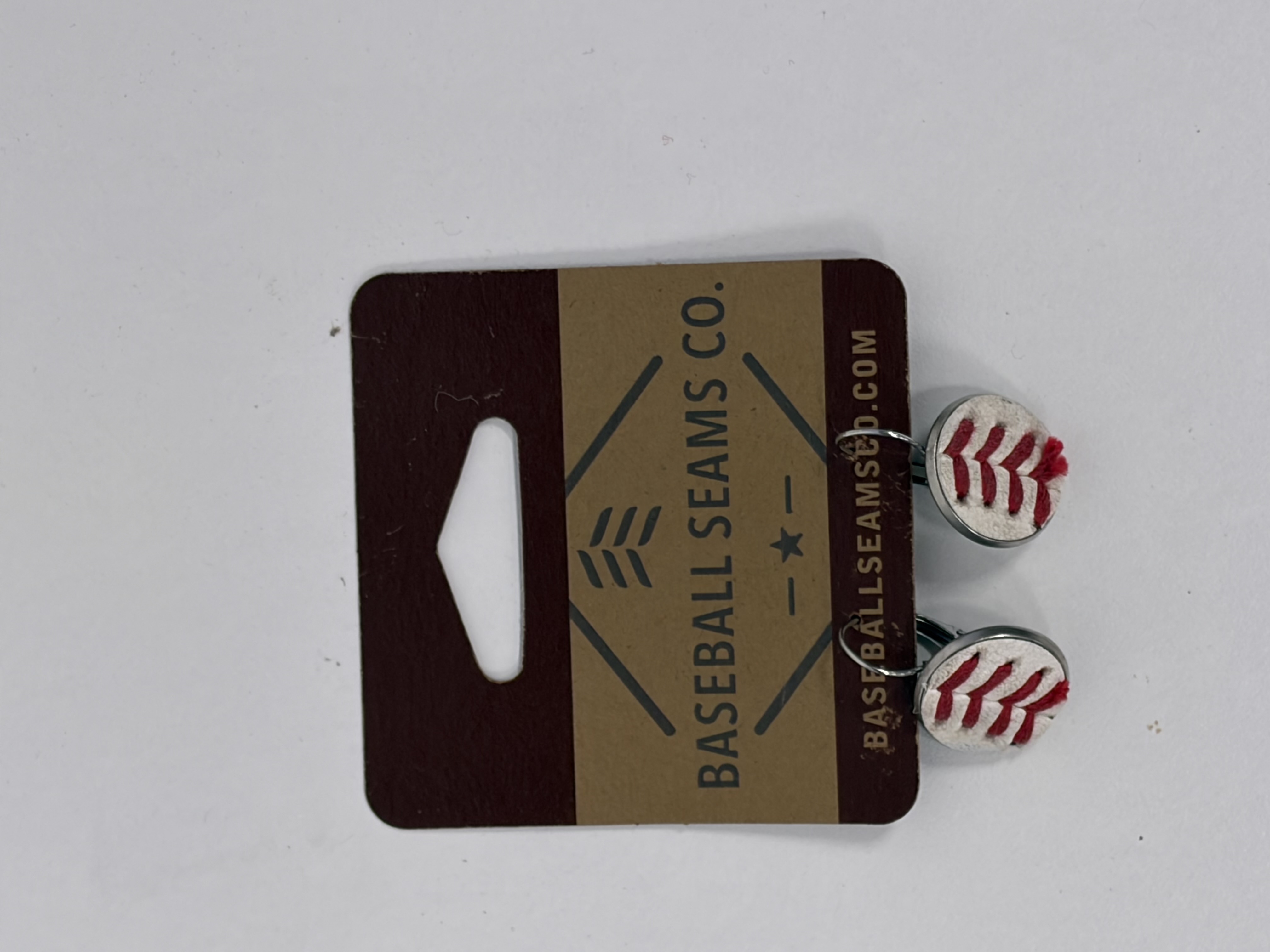 Baseball Seams - Earrings