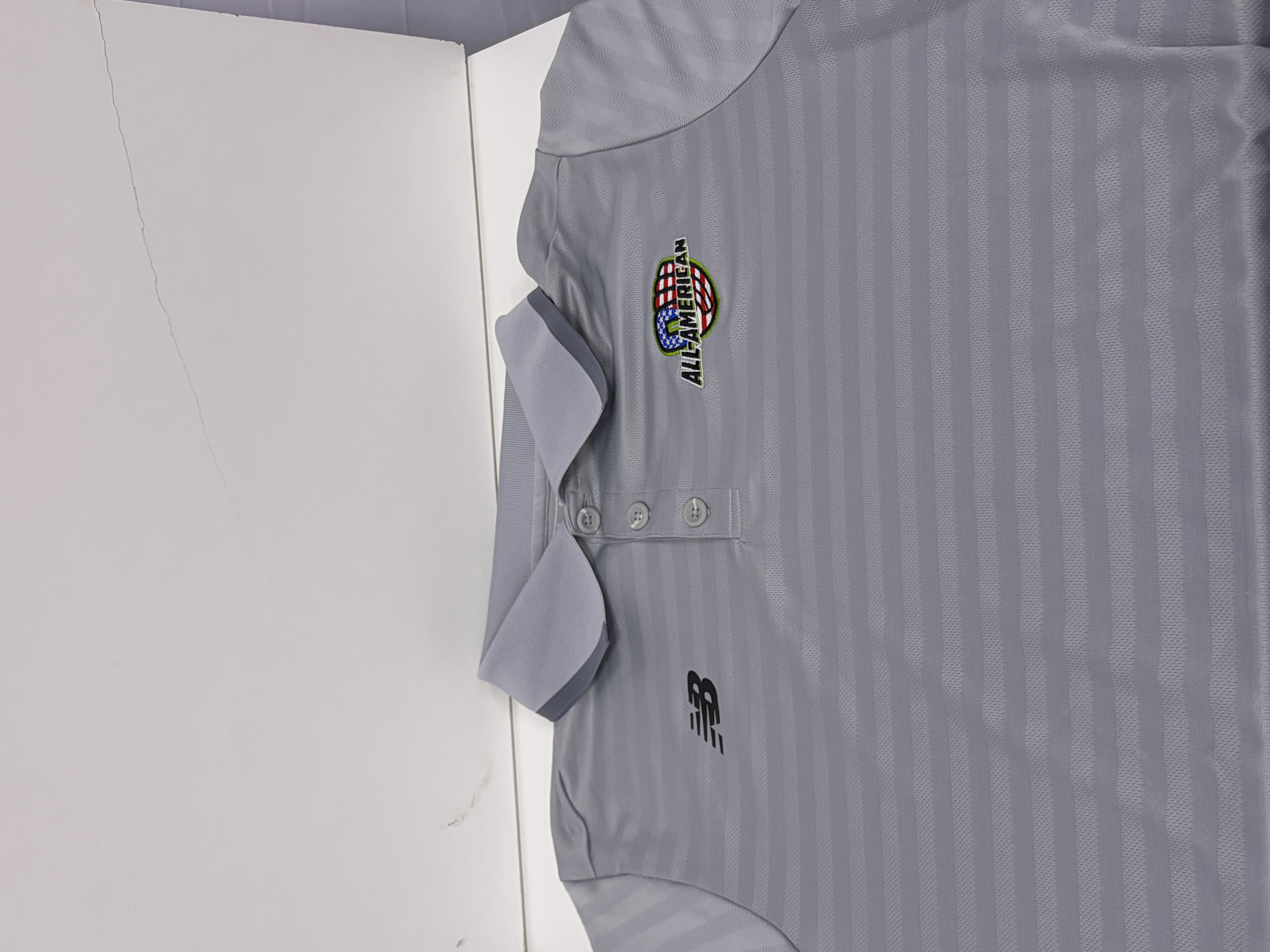 Gray SS Polo / All-American - USA PW Logo / New Balance