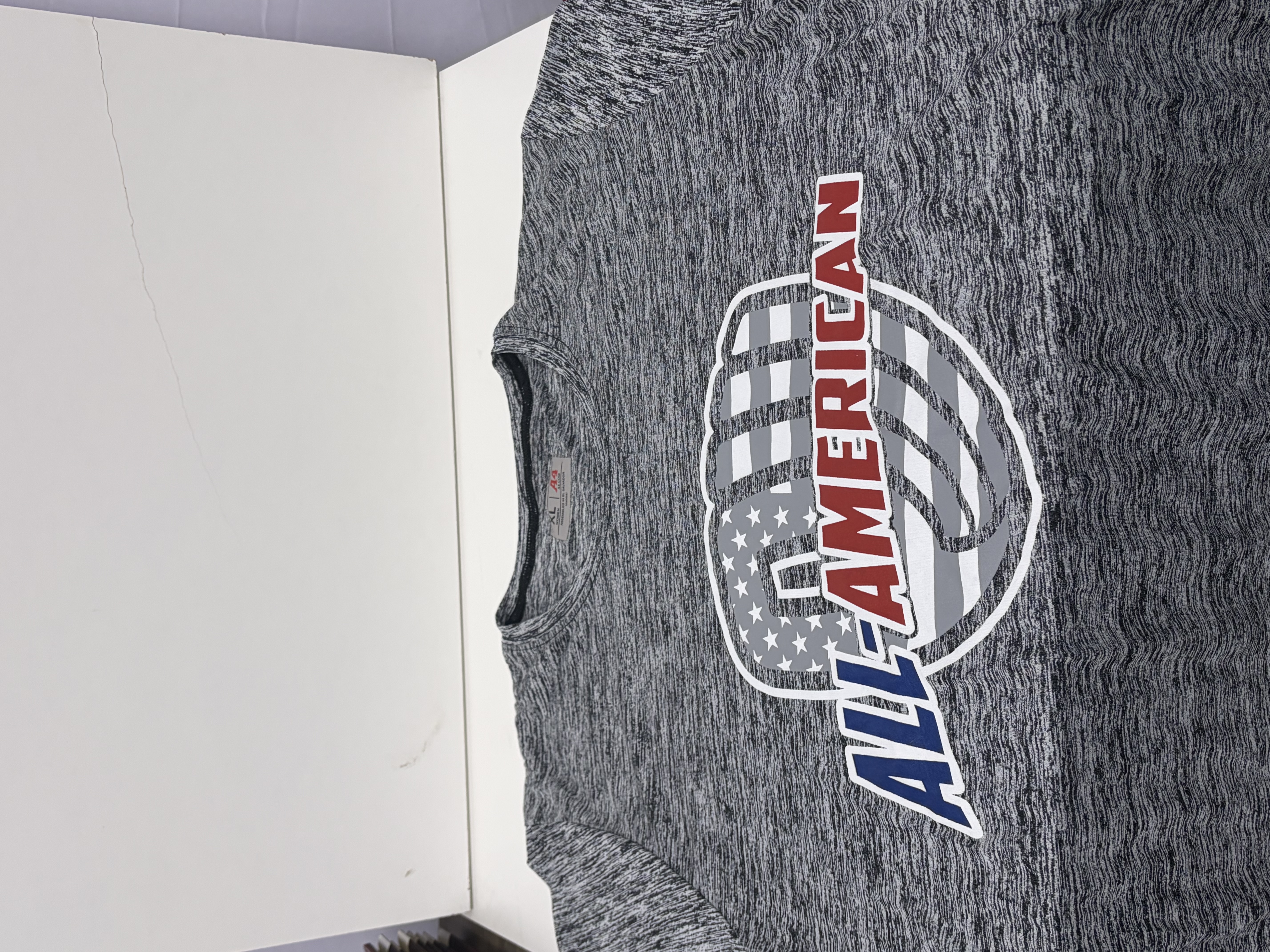 Gray Camo SS / All-American - Gray PW Logo - USA Script
