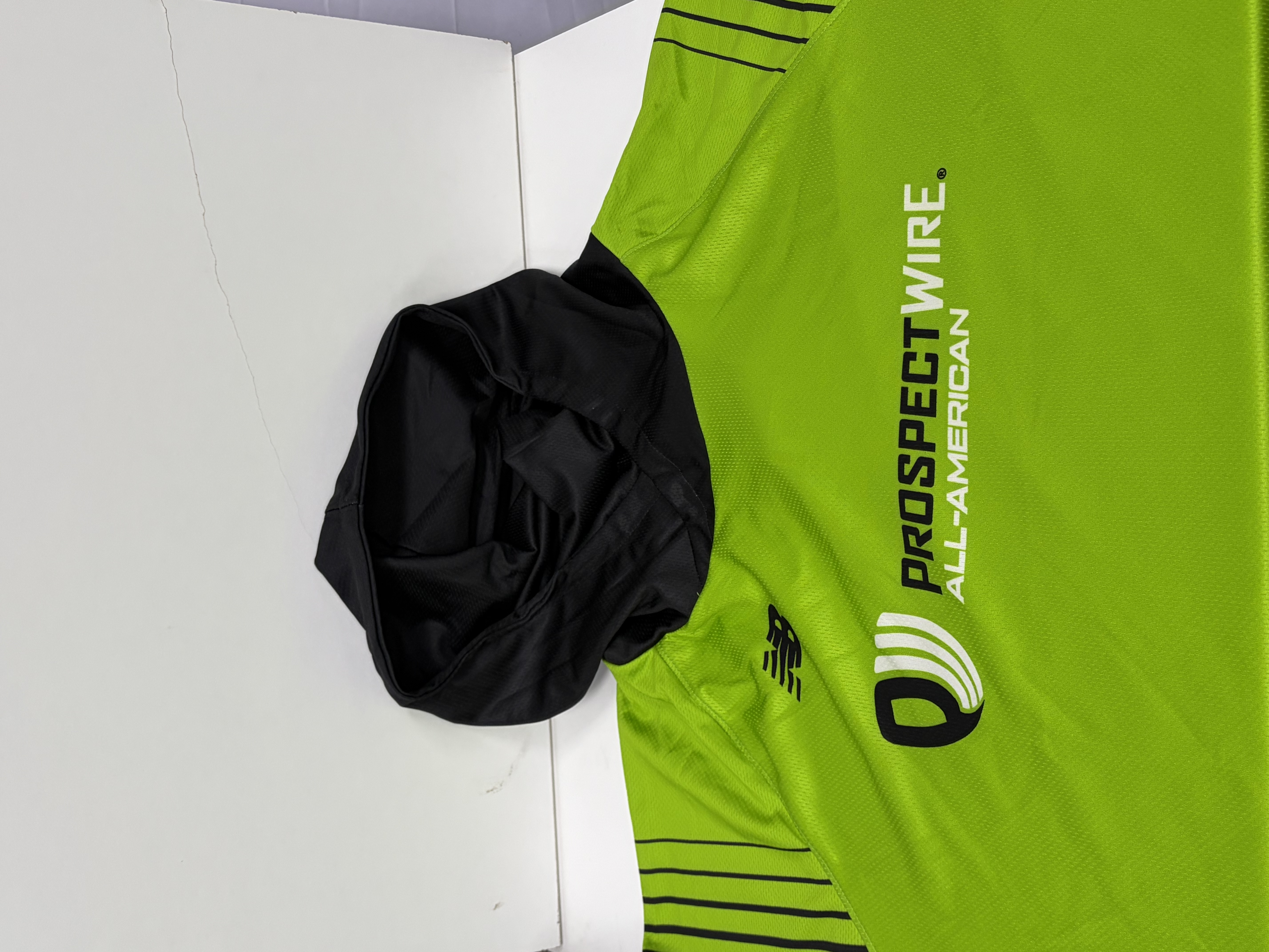 Lime Green SS Hoodie / All-American - Black & White PW Script Lo