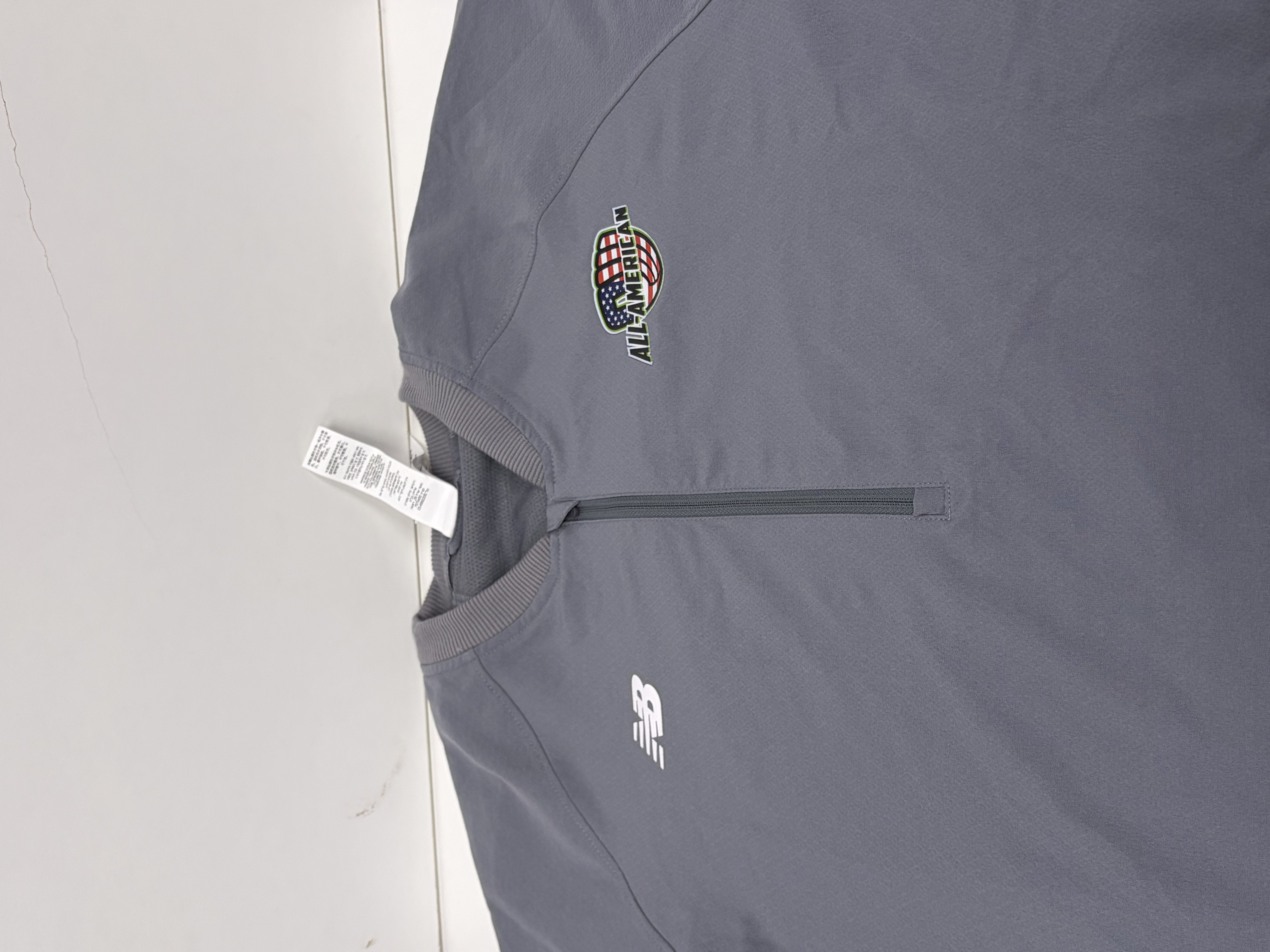 Gray SS Sweater / All-American - USA PW Logo / New Balance