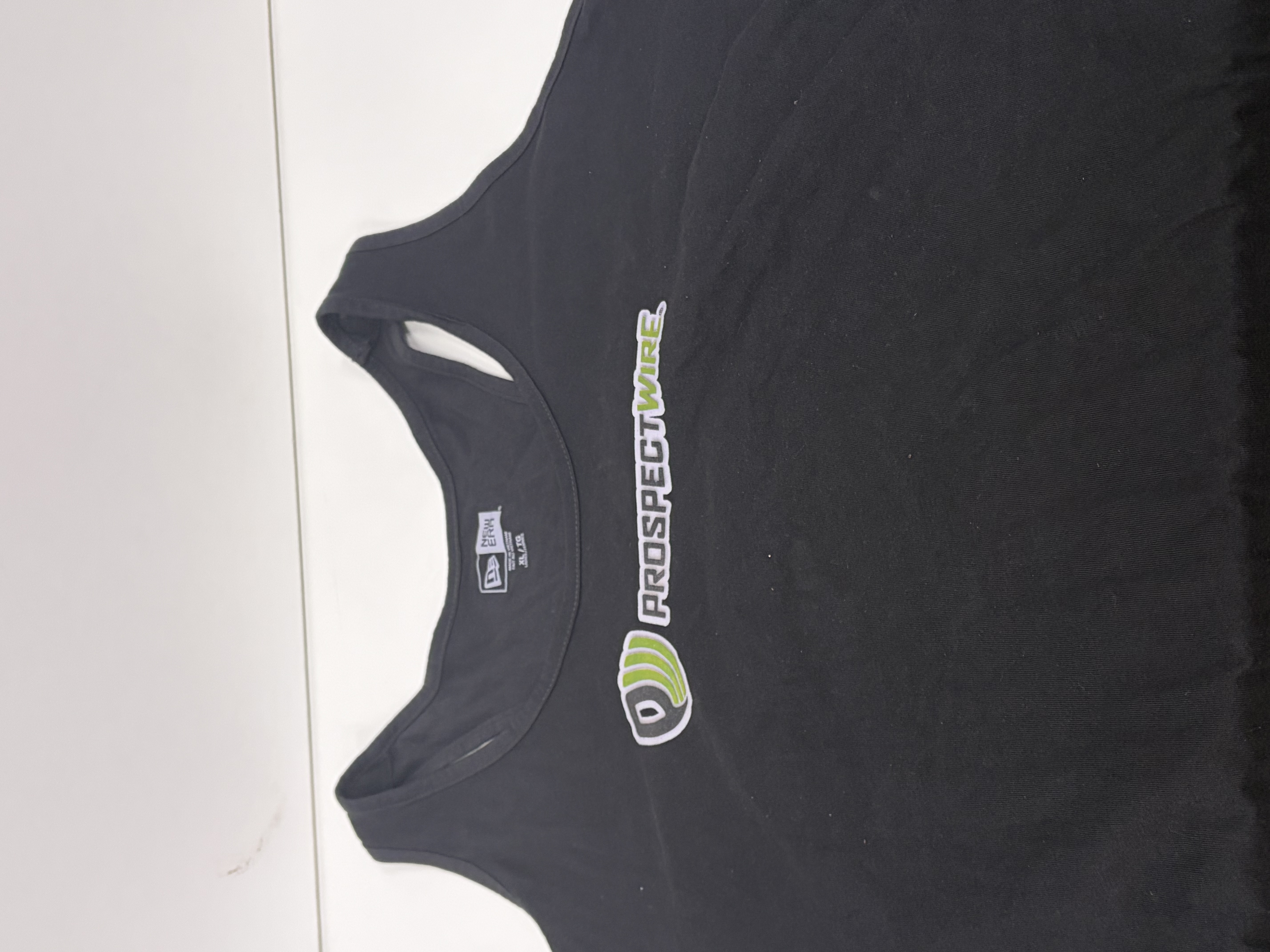 Black Cotton Tank-Top / Black & Green Script & PW Logo