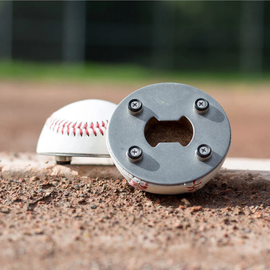 Magnetic Baseball Can Opener - No Logo