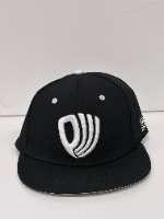 Black Hat / White PW Logo / Flat Bill / Fitted