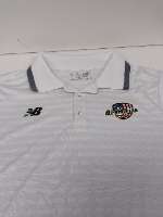 White SS Polo / All-American - USA PW Logo / New Balance