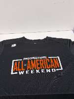 Black New Balance T-Shirt / White & Burnt Orange PW Script