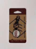 Baseball Seams - Black Keychain