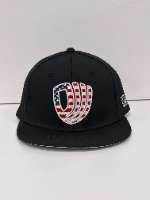Black Hat / USA PW Logo / Flat Bill / Fitted