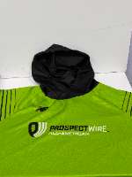 Lime Green SS Hoodie / All-American - Black & White PW Script Lo