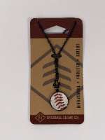 Baseball Seams - Black Necklace