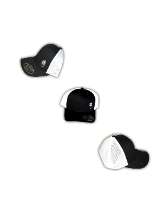 JBJ Logo Embroidered Black and White Flex Fit 110 Trucker Hat